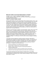 Molecular studies of ascochyta blight disease in chickpea