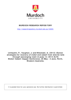 Elution strategies for recovery of nickel and cobalt from laterite tails through scavenging resin-in-pulp