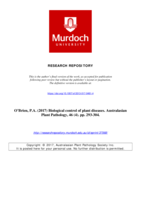 Biological control of plant diseases