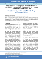 The addition of graphene oxide to enhance the Photo-Thermal performance of a premier organic heat transfer oil