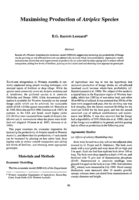 Maximising production of Atriplex species