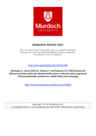 Equity and efficiency priorities within the Spanish health system: A discrete choice experiment eliciting stakeholders preferences