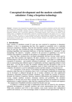 Conceptual development and the modern scientific calculator: Using a forgotten technology