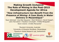 Making Growth Inclusive: The role of mining in the post-2015 development agenda for Africa
