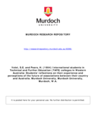 International students in Technical and Further Education (TAFE) colleges in Western Australia: Students' reflections on their experience and perceptions of the future of associations between their country and Australia