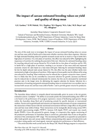 The impact of carcase estimated breeding values on yield and quality of sheep meat