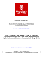 Ten Tonne Plan: Education for sustainability from a whole systems thinking perspective