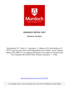 Loan loss provisions and lending behaviour of banks: Asian evidence during 1992-2009