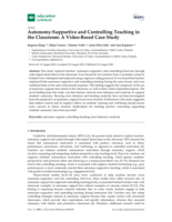 Autonomy-supportive and controlling teaching in the classroom: A video-based case study