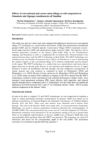 Effects of conventional and conservation tillage on soil compaction in Omuntele and Ogongo constituencies of Namibia