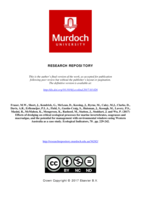 Effects of dredging on critical ecological processes for marine invertebrates, seagrasses and macroalgae, and the potential for management with environmental windows using Western Australia as a case study