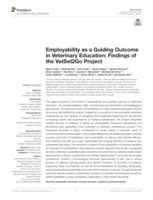 Employability as a Guiding Outcome in Veterinary Education: Findings of the VetSet2Go Project