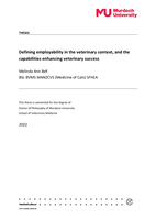 Defining employability in the veterinary context, and the capabilities enhancing veterinary success