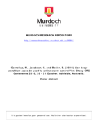 Can body condition score be used to refine worm control?