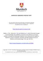 Perceived changes in the knowledge and confidence of doctors and midwives to manage obstetric emergencies following completion of an Advanced Life Support in Obstetrics course in Australia