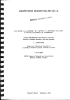 Amorphous silicon solar cells