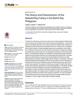 The history and characteristics of the Mobulid Ray Fishery in the Bohol Sea, Philippines
