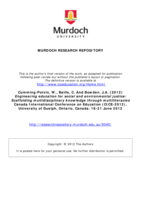 Engineering education for social and environmental justice: Scaffolding multidisciplinary knowledge through multiliteracies