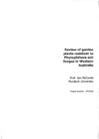 Review of garden plants resistant to Phytophthora soil fungus in Western Australia
