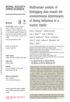 Multivariate analysis of biologging data reveals the environmental determinants of diving behaviour in a marine reptile