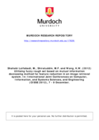 Utilising fuzzy rough set based on mutual information decreasing method for feature reduction in an image retrieval system