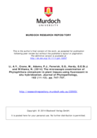 The microscopic examination of Phytophthora cinnamomi in plant tissues using fluorescent in situ hybridization