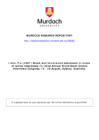 Blood, bull terriers and babesiosis: a review of canine babesiosis