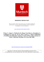 Combination of seedling and adult plant resistance to leaf scald for stable resistance in barley