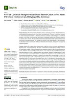 Role of lipids in phosphine resistant stored-grain insect pests Tribolium castaneum and Rhyzopertha dominica