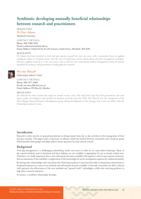 Symbiosis: developing mutually beneficial relationships between research and practitioners