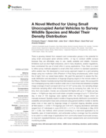 A novel method for using small unoccupied aerial vehicles to survey wildlife species and model their density distribution