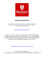 A large-scale renewable electricity supply system by 2030: Solar, wind, energy efficiency, storage and inertia for the South West Interconnected System (SWIS) in Western Australia