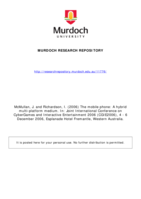 The mobile phone: A hybrid multi-platform medium