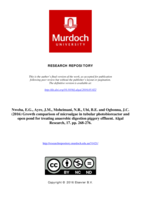 Growth comparison of microalgae in tubular photobioreactor and open pond for treating anaerobic digestion piggery effluent