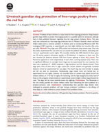 Livestock guardian dog protection of free-range poultry from the red fox