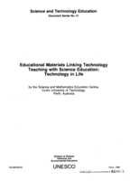 Educational materials linking technology teaching with science education: Technology in life