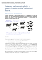 Selecting and managing bulls - genetics, conformation and animal health