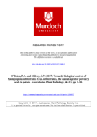 Towards biological control of Spongospora subterranea f. sp. subterranea, the causal agent of powdery scab in potato