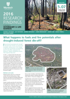 What happens to fuels and fire potentials after drought-induced forest die-off?