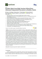 Noodles made from high amylose wheat flour attenuate postprandial glycaemia in healthy adults