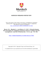 Should dingoes die? Principles for engaging ecocentric ethics in wildlife tourism management