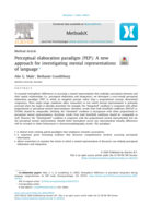 Perceptual elaboration paradigm (PEP): A new approach for investigating mental representations of language