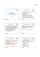 Numeracy: Connecting mathematics