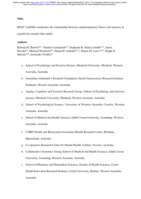 BDNF Val66Met moderates the relationship between cardiorespiratory fitness and memory in cognitively normal older adults