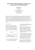 Simple models of massive epidemics of herpesvirus in Australian (and New Zealand) pilchards