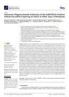 Antisense oligonucleotide induction of the hnRNPA1b isoform affects pre-mRNA splicing of SMN2 in SMA type I fibroblasts