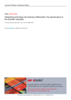 Integrating technology into learning mathematics: the special place of the scientific calculator