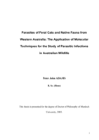 Parasites of feral cats and native fauna from Western Australia: the application of molecular techniques for the study of parasitic infections in Australian wildlife