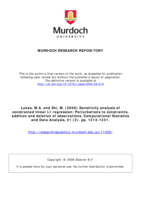 Sensitivity analysis of constrained linear L1 regression: Perturbations to constraints, addition and deletion of observations