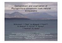 Eradication and containment of Phytophthora cinnamomi from natural ecosystems